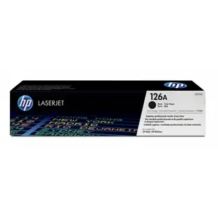 HP 126A CE310A 原廠黑色碳粉匣 ( LaserJet Pro CP1025nw) (6.5折)