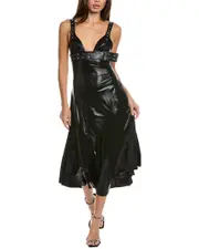 WeWoreWhat Belt Bodice Midi Dress
