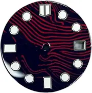 [HDVCRNBAVW] Watch Dial NH35/MH36 Text Accessories Modified 28.5mm Unique Automatic Movement, Luminous Assembly Enamel Red Repair tools and accessories