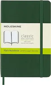 Moleskine - Classic Soft Cover Notebook - Plain - Pocket - Myrtle Green