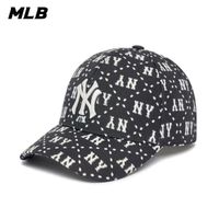 在飛比找momo購物網優惠-【MLB】可調式硬頂棒球帽 MONOGRAM系列 紐約洋基隊