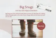 Big Snugs Boots - Pick Up Sticks Knitting Felting Pattern - Men & Women
