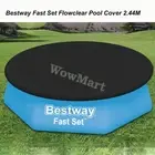 Bestway 244cm 8 Foot Above Ground Pool Cover Fast Set Flowclear PVC Pool Cover