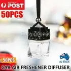 50PCS Car Hanging Diffuser Air Freshener Perfume Empty Bottle DIY Container