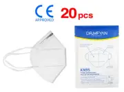 (20) KN95 Respirator Face Mask - Individually Wrapped, 5 Layer, PM2.5