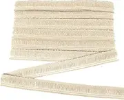 BEL AVENIR Sewing Fringe Trim 13.7 Yards x 1 Inch Tassel Trim Sewing Accessory Lace for Clothes Home Decoration DIY (Beige)