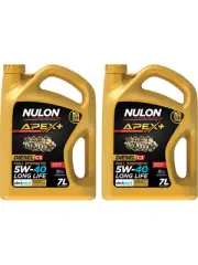 2 x Nulon Apex+ 5W-40 Long Life Engine Oil 7L Full Synthetic APX5W40D2-7