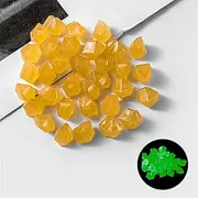 1000/2000Pcs 0.4-0.6" Glow in The Dark Stones Pebbles Blue, Luminous Stones Garden Pebbles Glowing Rocks for Fairy Garden,Potted Plants,Succulents,Patio,Lawn(Orange 1,1000pcs)