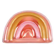 Sunnylife 160cm Inflatable Float Away Lie-On Rainbow Pool Floatie 6+ Peachy Pink