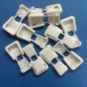 (10) WHITE Plastic Zipper Pulls Cord Ends