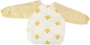 ERINGOGO Smock Bibs Bibs for Weaning Food Bib Plate Bandana Drool Bibs Overall Bib Waterproof Smock Bib Eating Apron Cartoon Aprons Apron Yellow