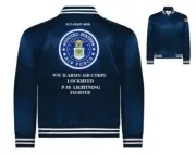 LOCKHEED P-38 LIGHTNING*AAC* AIR FORCE*EMBROIDERED SATIN JACKET(BACK ONLY)