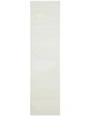 [Rug Culture] Lotus Abbey Runner Rug in White