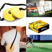 Trained Sports Set of 24 Soccer Cones, 2 Inch, Free Shoulder Carry Strap, Yellow