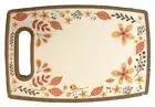 Plastic Cutting Board - Chopping Board w/ Handle Autumn Leaf Design 12in x 8in
