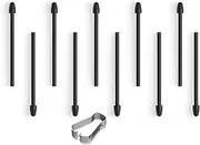 10 Pcs Replacement Tips for Remarkable 2 Marker Pen/Marker Plus, Tablet Stylus Pen Nibs Refills with Removal Tool (Black)