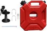 Jerry Cans 3L/5L Fuel Tank Bracket Lock Gas Fuel Petrol Oil Tank Mount Jerry Can Holder for Motorcycle Car Mororcycle Gas Tank Petrol Cans(5L Style-2)