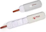 2pcs Travel Pill Organizer, Portable Pill Box with Carrying Rope, Small Medicine Box for Office, Trip, Gym