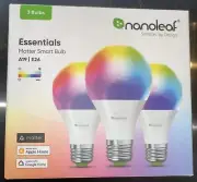 NanoLeaf Essentials Matter Smart Bulb A19 | E26 - 3 Bulb Pack