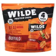 Wilde Snacks Chips Chicken Buffalo 4Pack 5.4 Oz (Pack Of 8)