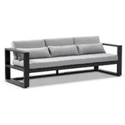 Santorini 3+2+1 Outdoor Lounge Setting with Coffee Table - Outdoor Aluminium Lounges