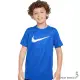 Nike 短袖上衣 童裝 排汗 藍 FD3965-480