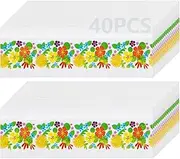 40 PCS Window Fly Traps, KIKISML Sticky Insect Catcher Dual-Sided Stickers Fruit Fly Plant Gnat Bug Traps Waterproof Flower Attractor for Whiteflies Mosquitos Fungus Aphids Leafminers Indoor Use