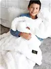 Minky Couture Adult 50x60 Ultra Sorbet Marshmallow Cream Weighted Blanket New