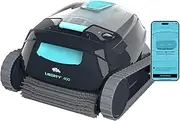 Dolphin Liberty 400 Bluetooth Cordless Pool Vacuum for Inground Pools Cleaner Up to 10m - 5,000mAh for Floor Wall Waterline Automatic Pool Cleaners Up to 150mins Runtime with Inductive Charging