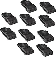 SOESFOUFU 10Pcs Heavy Duty Tarp Clips for Outdoor Use Sturdy Tent Fasteners with Lock Grip Multi Use Clips for Tents Tarps and More Windproof Design for Secure Clamping