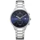 PAUL HEWITT德國設計師品牌 | CHRONO LINE II 槍色雙眼機能計時腕錶-藍