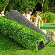 Weidear Artificial Grass Thick Turf 3 ft x 5 ft,1.38" Artificial Synthetic Fake Grass Rug, Indoor/Outdoor Realistic Turf Grass Lawn Mat for Dogs Pets, Patio, Landscape, Garden, Custom Size