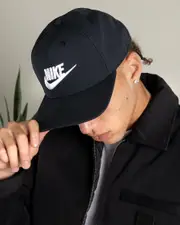 [Nike] Nike Men's Dri-Fit Pro Futura Snapback Cap in Black/White Size Medium/Large M/L Black/White