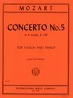 Mozart: Violin Concerto No. 5 in A major KV 219/Arr. Galamian/International Musi