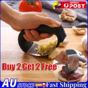Kitchen Stainless Steel Garlic Press Crusher Manual Rocking Mincer Squeezer SW