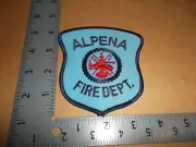 Alpena Fire Dept Patch~Michigan~MI~New~Emergency Medical~Lighter Blue~Department