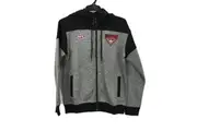 AFL Essendon Bombers Premium Black/Grey Zip Thru Hoodie Ladies Size AU 12 NEW