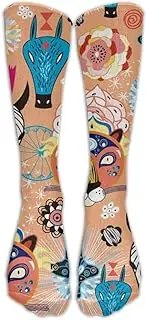 [XMKWI] Animal Pets Girls Winter Athletic Crew Sock Stocking Exercise Compression Socks