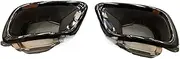 2PCS Black Car Rear Muffler Tip Tail Exhaust Air Outlet Vent Tailtip Compatible For BMW G05 X5 G06 X6 G07 X7 2019+