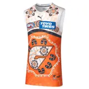 GWS Giants 2022 PUMA AFL Mens Indigenous Dreamtime Guernsey by Sporting House