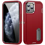 MCC Shockproof iPhone 11 Pro Case Cover Heavy Duty with Stand Apple 11Pro [Red+Black]
