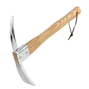 Pick Mattock Hoe Garden Pick Axe Planting Hoe Tool 15inch with Hardwood Handl...