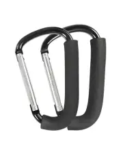 Stroller Hooks 6.3" Large Stroller Clip 2 Pack Stroller Hanging Bags Shopping