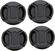 Hoement Essential Camera Accessory 4pcs 55mm Lens Cap Lens Cover Protector Camera Cover Accessories