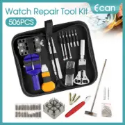 506pcs Watch Repair Tool Kit Back Case Opener Remover Spring Pin Bars Watchmaker