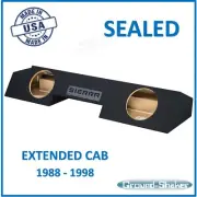 1989-1998 GMC SIERRA Extended Cab Sub Box Dual Subwoofer Box Enclosure