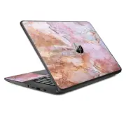 Skins Decal Wrap for HP Chromebook 14-Rose Peach Pink Marble Pattern