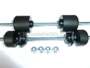 DUCATI MONSTER S2R 800 1000 CRASH MUSHROOMS FRONT REAR AXLE SLIDER BUNG S12U
