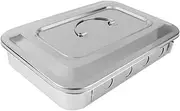 1PC Body Soaking Instrument Box Tray Silver Easy to Clean Practical Design for Safe Use and Hygiene for and Instruments