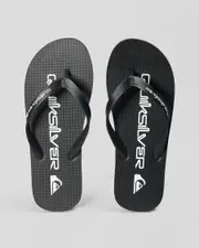[Quiksilver] Quiksilver Men's Moncata Two Tone Flip Flops Slippers in Black Size 8 8 Black